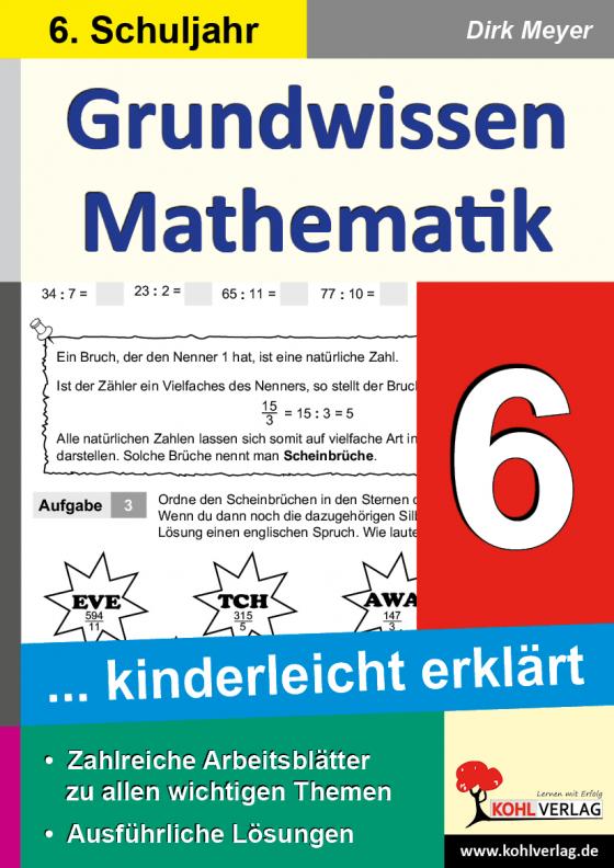 Cover-Bild Grundwissen Mathematik / Klasse 6