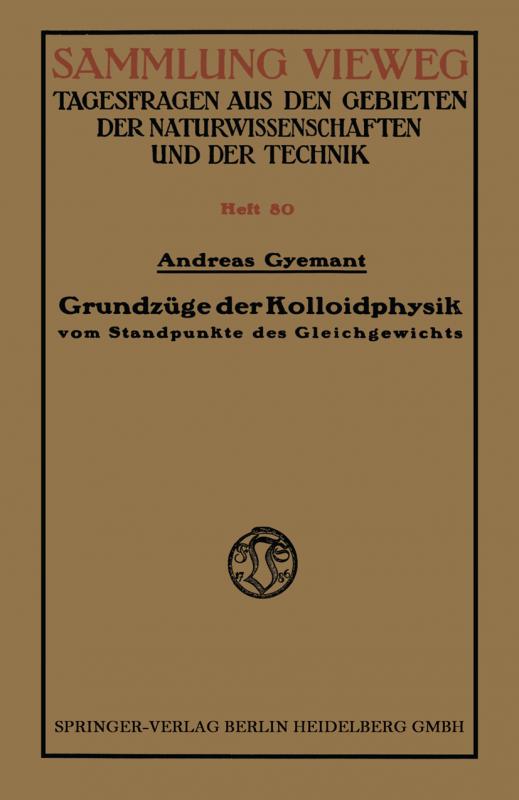 Cover-Bild Grundzüge der Kolloidphysik
