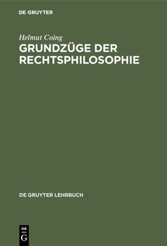 Cover-Bild Grundzüge der Rechtsphilosophie