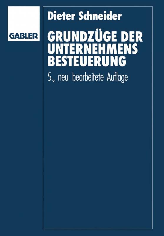 Cover-Bild Grundzüge der Unternehmensbesteuerung