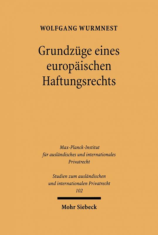 Cover-Bild Grundzüge eines europäischen Haftungsrechts