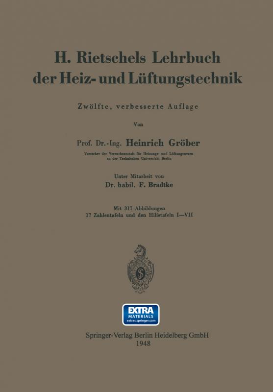 Cover-Bild H. Rietschels Lehrbuch der Heiz- und Lüftungstechnik