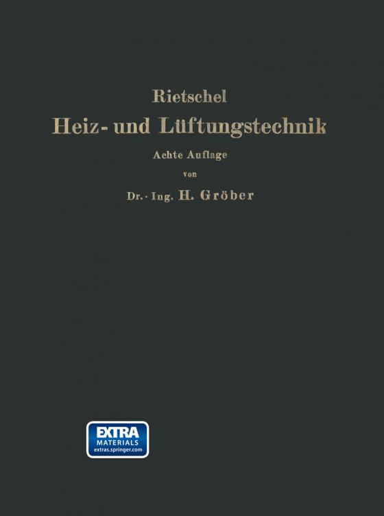 Cover-Bild H. Rietschels Leitfaden der Heiz- und Lüftungstechnik