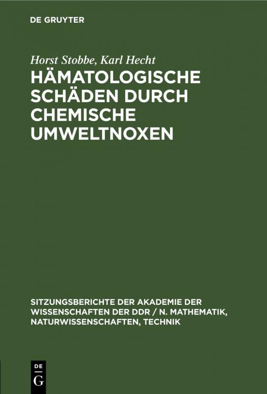 Cover-Bild Hämatologische Schäden durch chemische Umweltnoxen