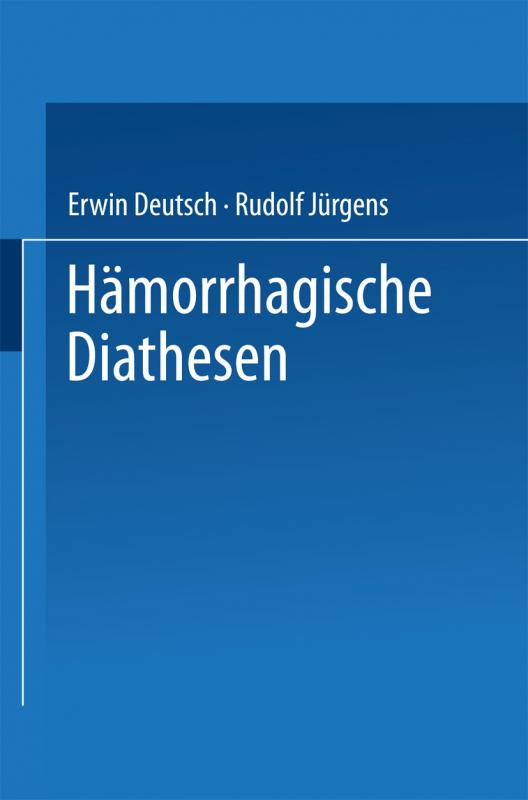 Cover-Bild Hämorrhagische Diathesen