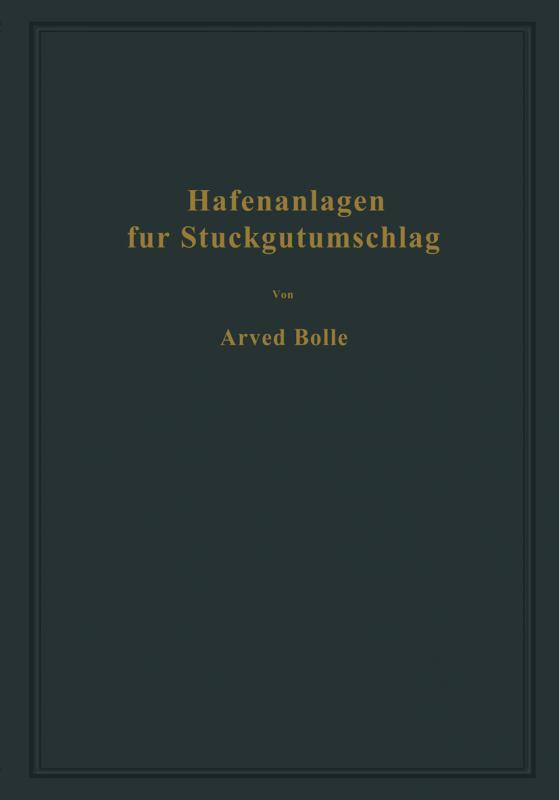 Cover-Bild Hafenanlagen für Stückgutumschlag