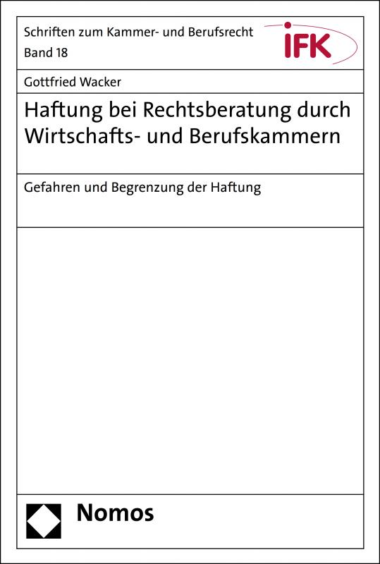 Cover-Bild Haftung bei Rechtsberatung durch Wirtschafts- und Berufskammern