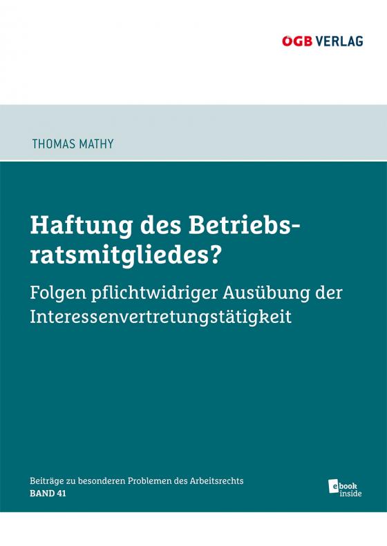 Cover-Bild Haftung des Betriebsratsmitgliedes?