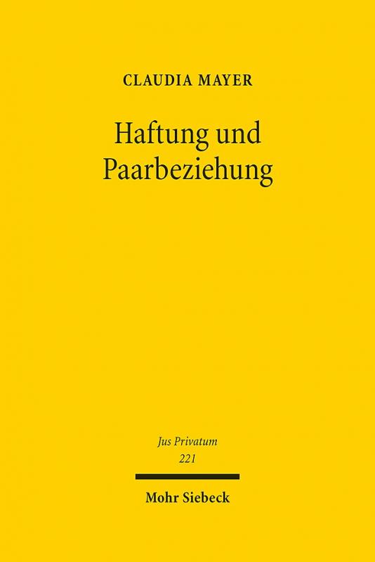 Cover-Bild Haftung und Paarbeziehung