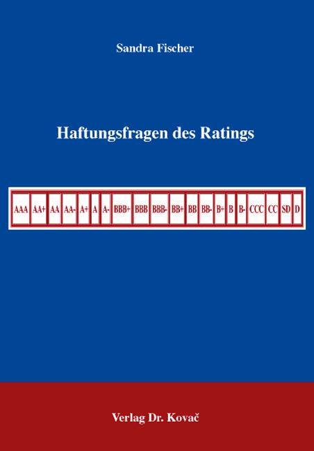 Cover-Bild Haftungsfragen des Ratings