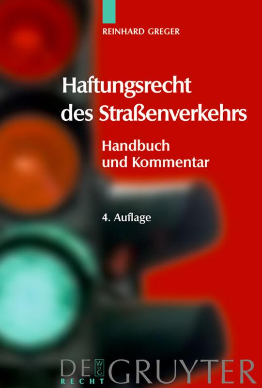 Cover-Bild Haftungsrecht des Straßenverkehrs