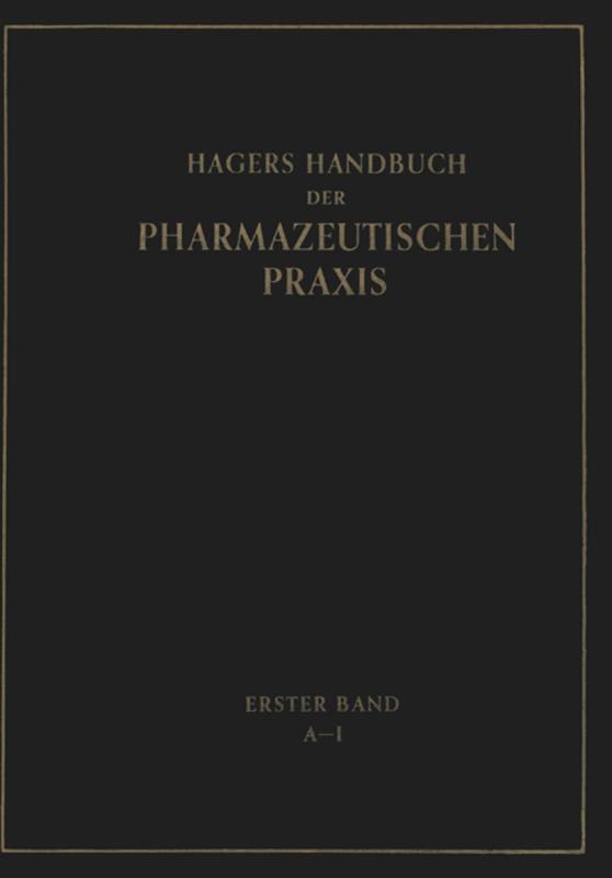 Cover-Bild Hagers Handbuch der Pharmazeutischen Praxis