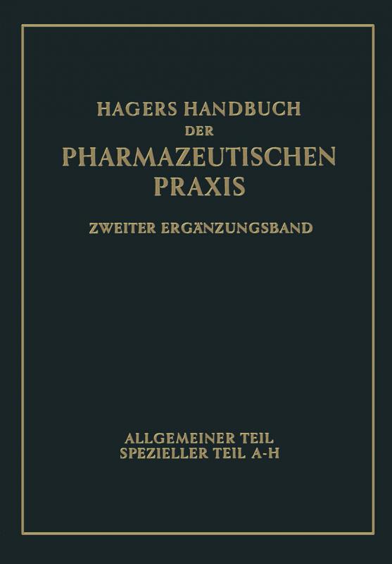 Cover-Bild Hagers Handbuch der pharmazeutischen Praxis