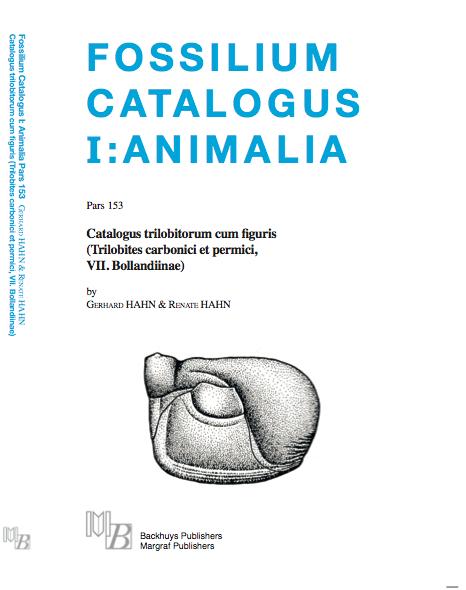 Cover-Bild Hahn & Hahn: Fossilium Catalogus I: Animalia; Pars 153