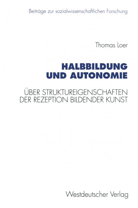 Cover-Bild Halbbildung und Autonomie