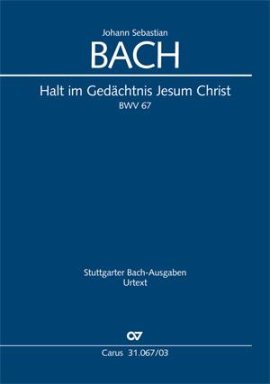 Cover-Bild Halt im Gedächtnis Jesum Christ (Klavierauszug)