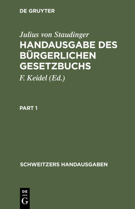 Cover-Bild Handausgabe des Bürgerlichen Gesetzbuchs