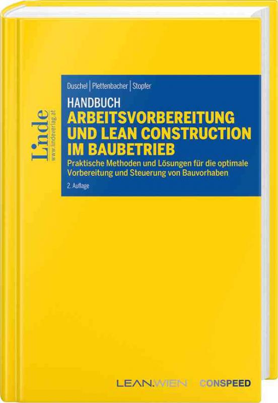 Cover-Bild Handbuch Arbeitsvorbereitung und Lean Construction im Baubetrieb