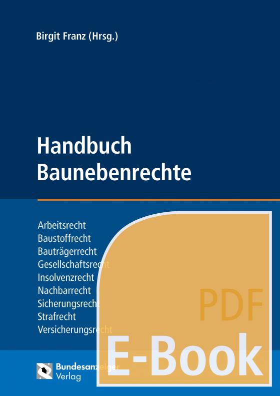 Cover-Bild Handbuch Baunebenrechte (E-Book)
