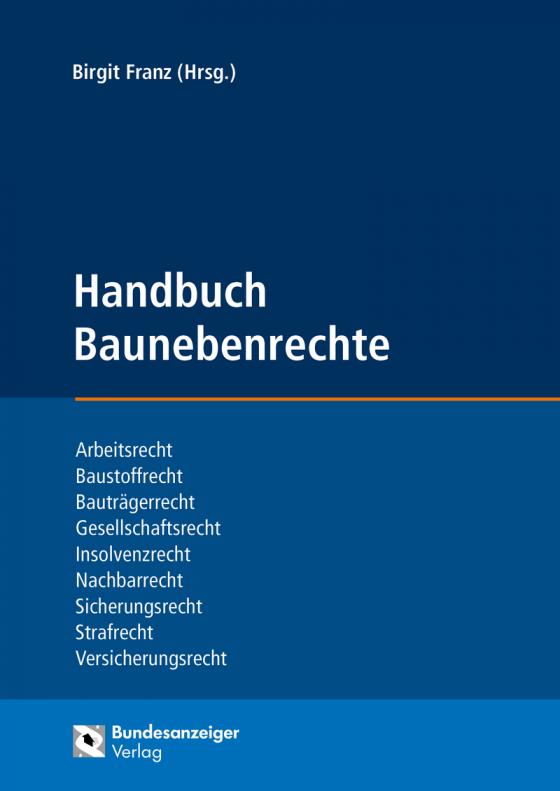 Cover-Bild Handbuch Baunebenrechte