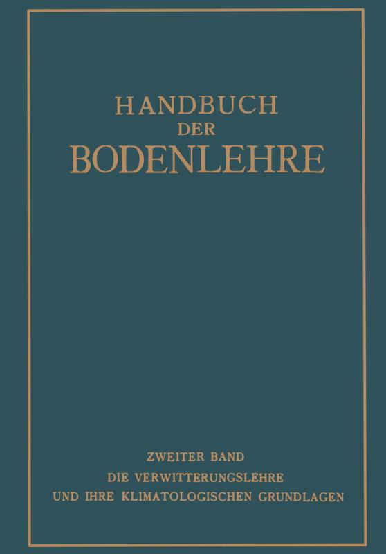 Cover-Bild Handbuch der Bodenlehre