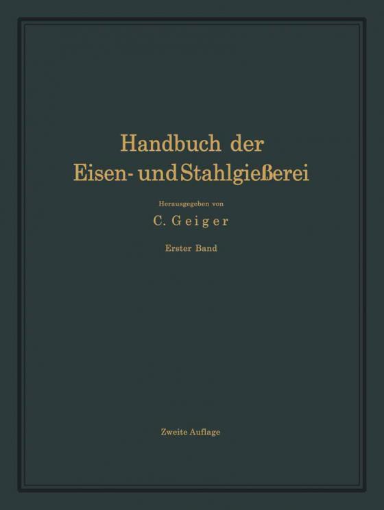 Cover-Bild Handbuch der Eisen- und Stahlgießerei