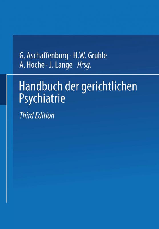 Cover-Bild Handbuch der Gerichtlichen Psychiatrie