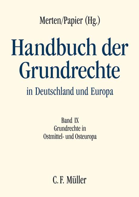 Cover-Bild Handbuch der Grundrechte in Deutschland und Europa