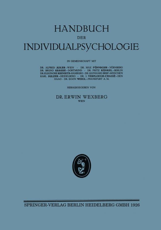 Cover-Bild Handbuch der Individualpsychologie