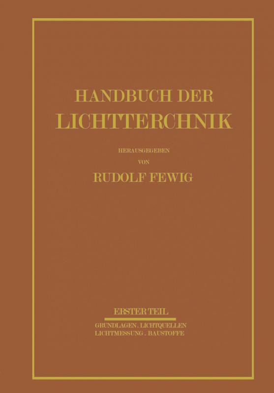 Cover-Bild Handbuch der Lichttechnik