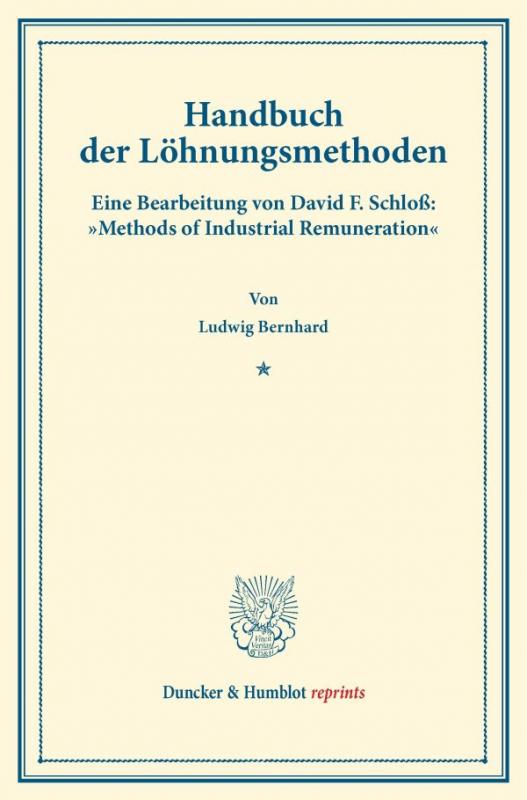 Cover-Bild Handbuch der Löhnungsmethoden.