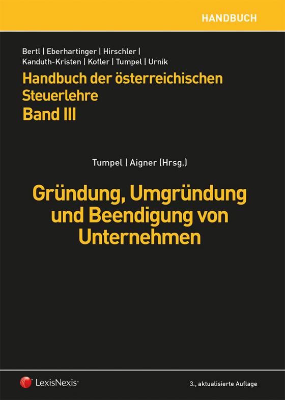 Cover-Bild Handbuch der österreichischen Steuerlehre, Band III