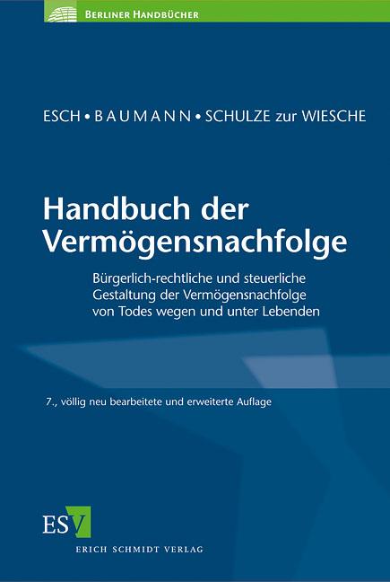 Cover-Bild Handbuch der Vermögensnachfolge