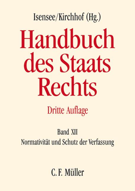 Cover-Bild Handbuch des Staatsrechts