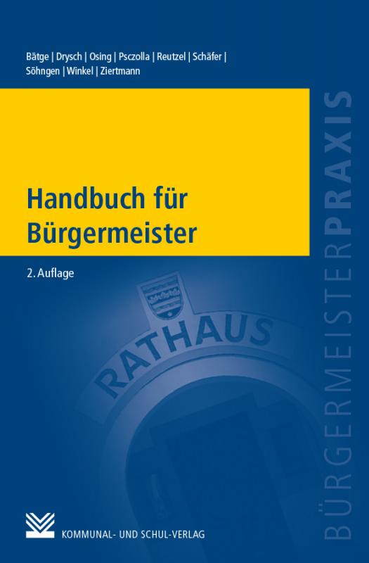 Cover-Bild Handbuch für Bürgermeister