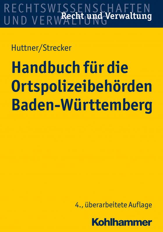 Cover-Bild Handbuch für die Ortspolizeibehörden Baden-Württemberg