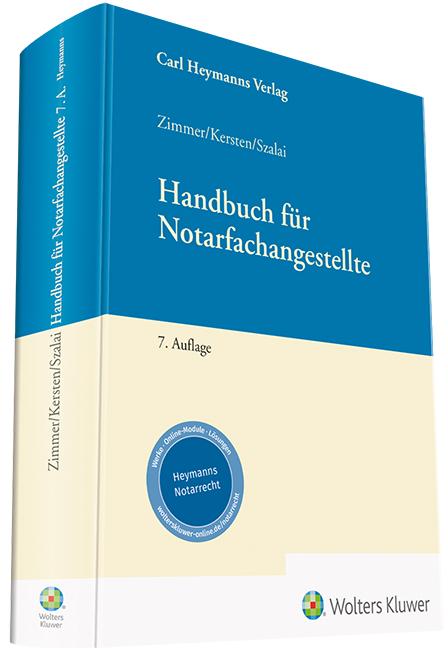 Cover-Bild Handbuch für Notarfachangestellte