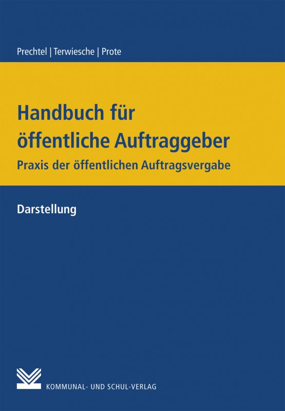 Cover-Bild Handbuch für öffentliche Auftraggeber
