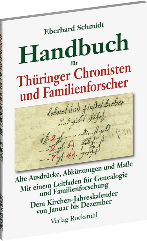 Cover-Bild Handbuch für Thüringer Chronisten und Familienforscher