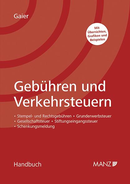 Cover-Bild Handbuch Gebühren und Verkehrsteuern