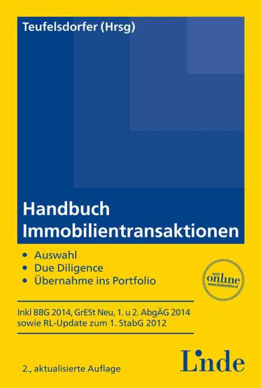 Cover-Bild Handbuch Immobilientransaktionen
