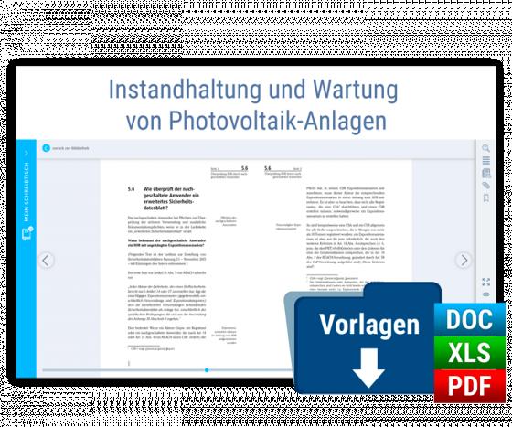 Cover-Bild Handbuch Instandhaltung und Wartung von Photovoltaik-Anlagen