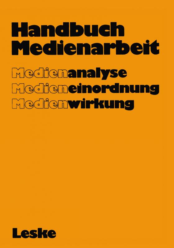 Cover-Bild Handbuch Medienarbeit