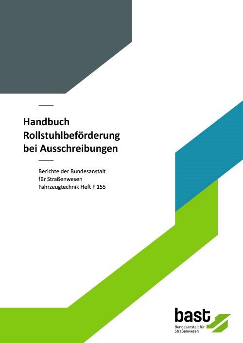 Cover-Bild Handbuch Rollstuhlbeförderung bei Ausschreibungen