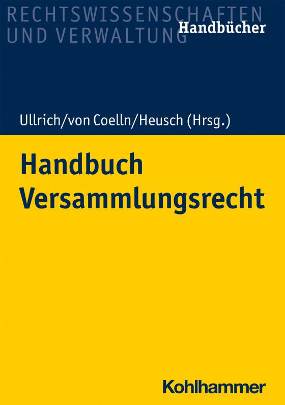 Cover-Bild Handbuch Versammlungsrecht