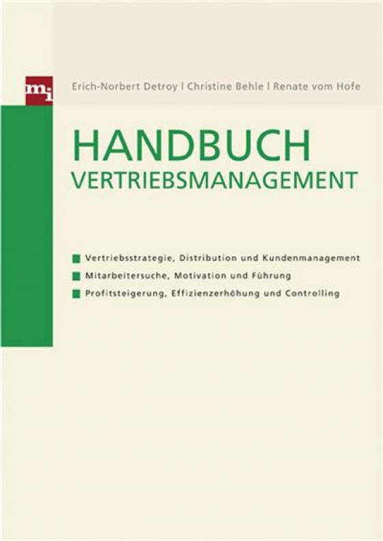 Cover-Bild Handbuch Vertriebsmanagement