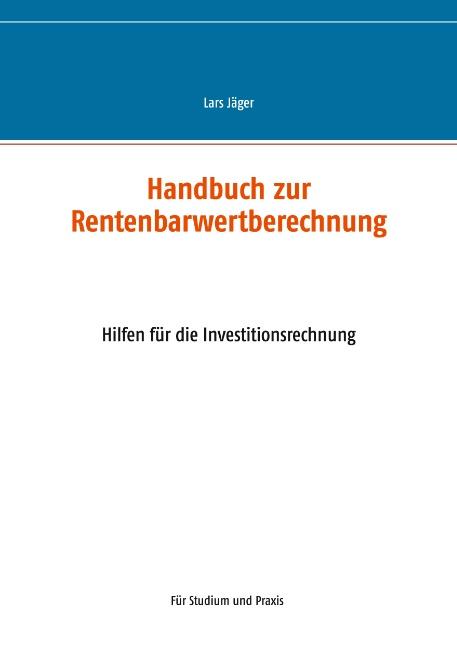 Cover-Bild Handbuch zur Rentenbarwertberechnung