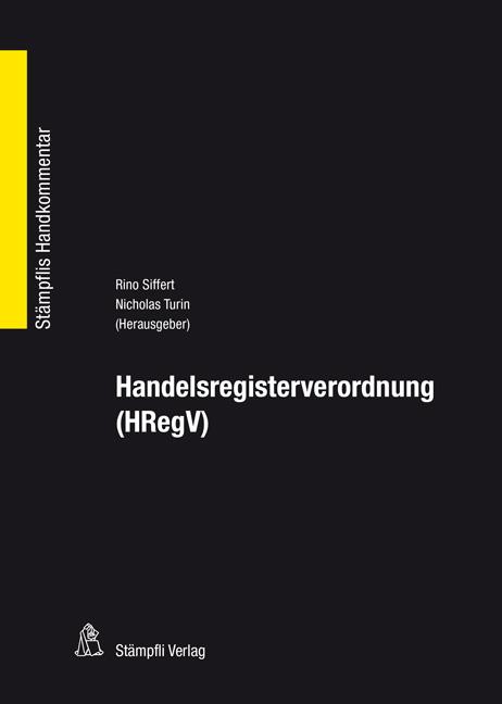 Cover-Bild Handelsregisterverordnung (HRegV)