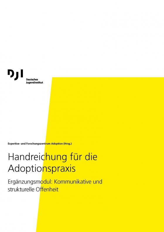 Cover-Bild Handreichung für die Adoptionspraxis