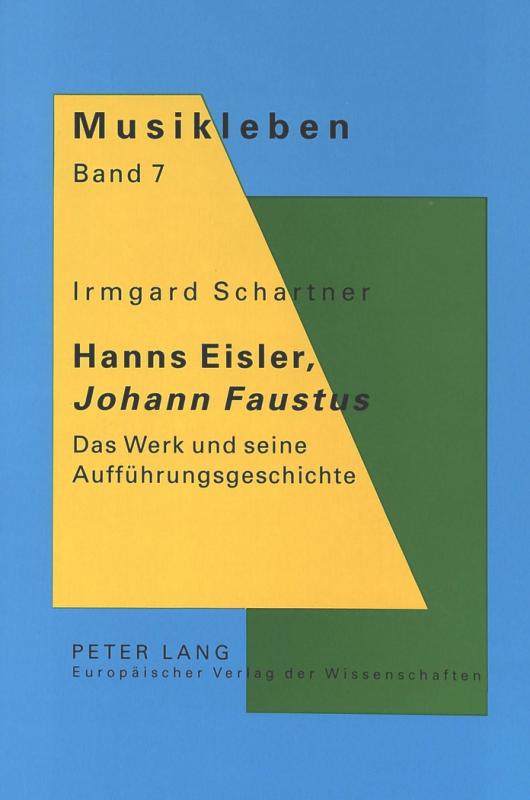 Cover-Bild Hanns Eisler, «Johann Faustus»